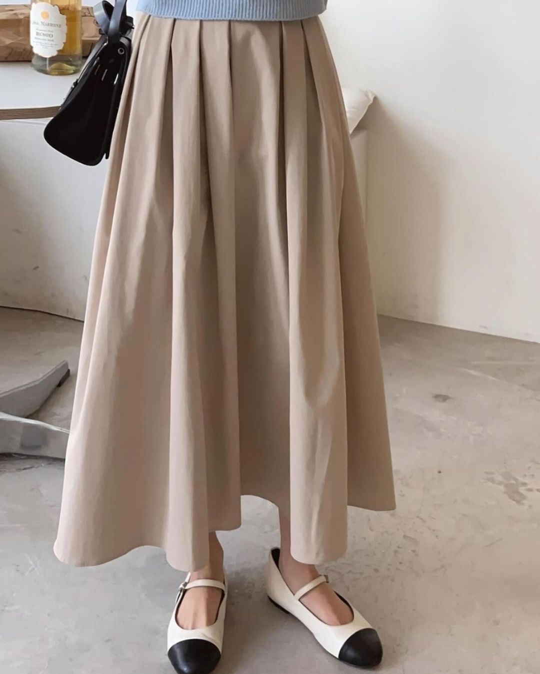 ruelle banding skirt