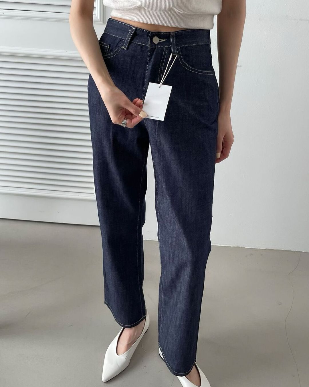 rolla straight pants ( non-fade denim )