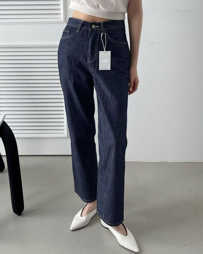 rolla straight pants ( non-fade denim )