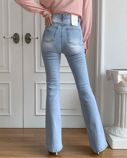 edge boot-cut denim