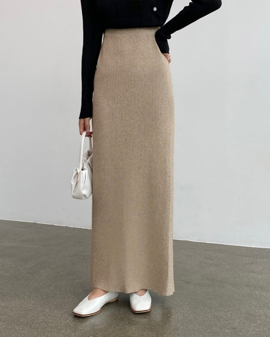 marty long knit skirt