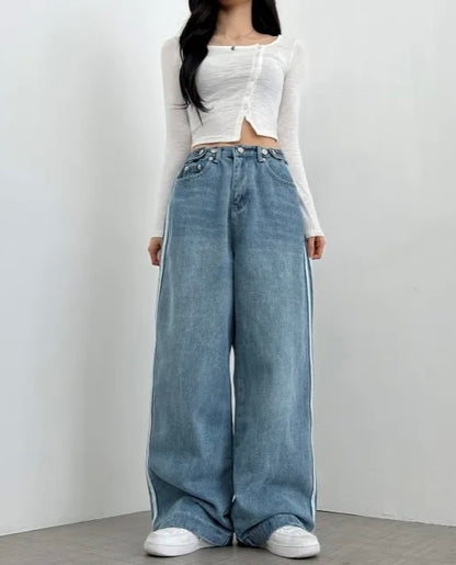 bijo line denim pants