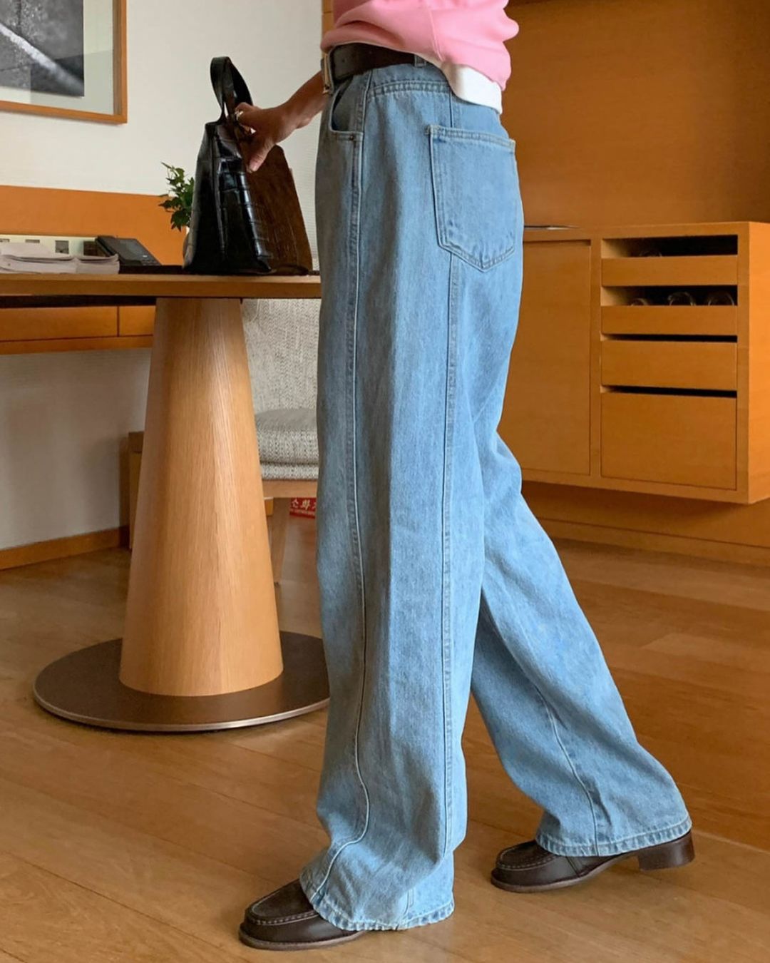 asta line denim pants