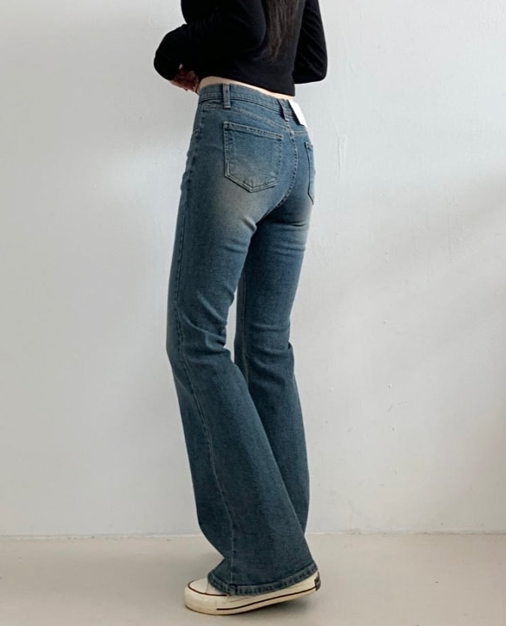 mona banding pants ( boot-cut )