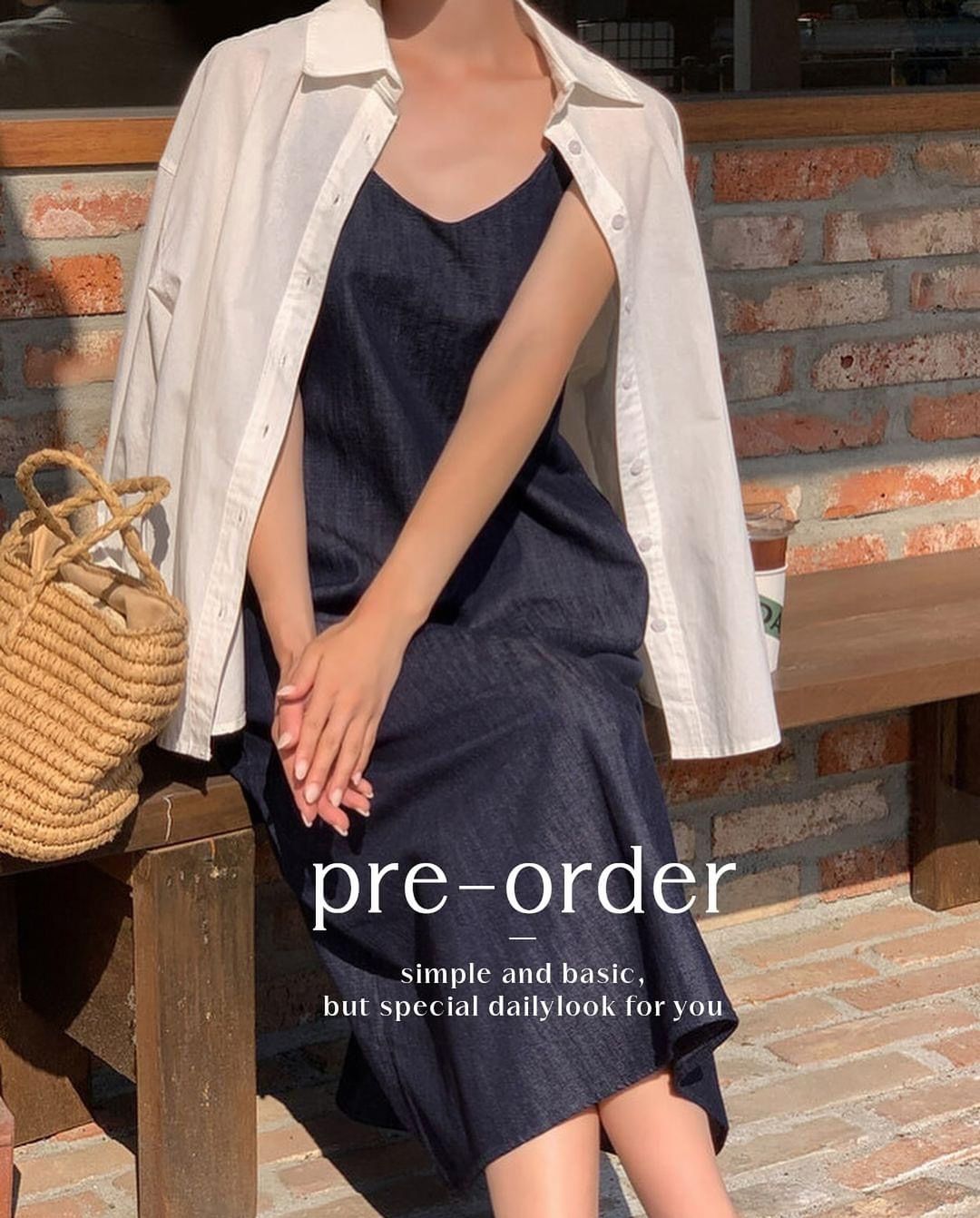 connie non-fade denim dress