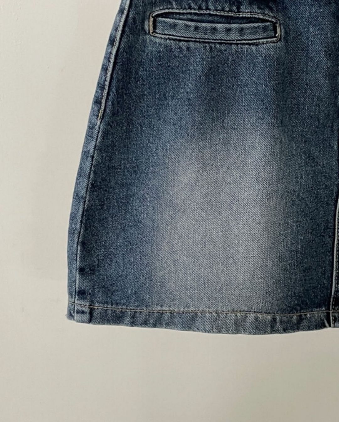 poster denim pants skirt