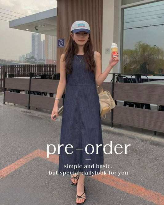 reversible non-fade denim dress