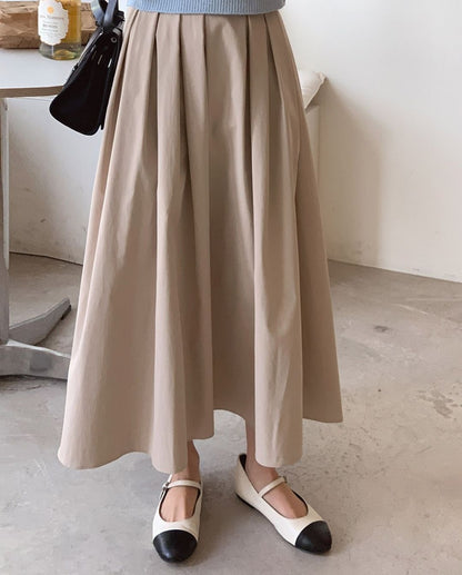 ruelle banding skirt