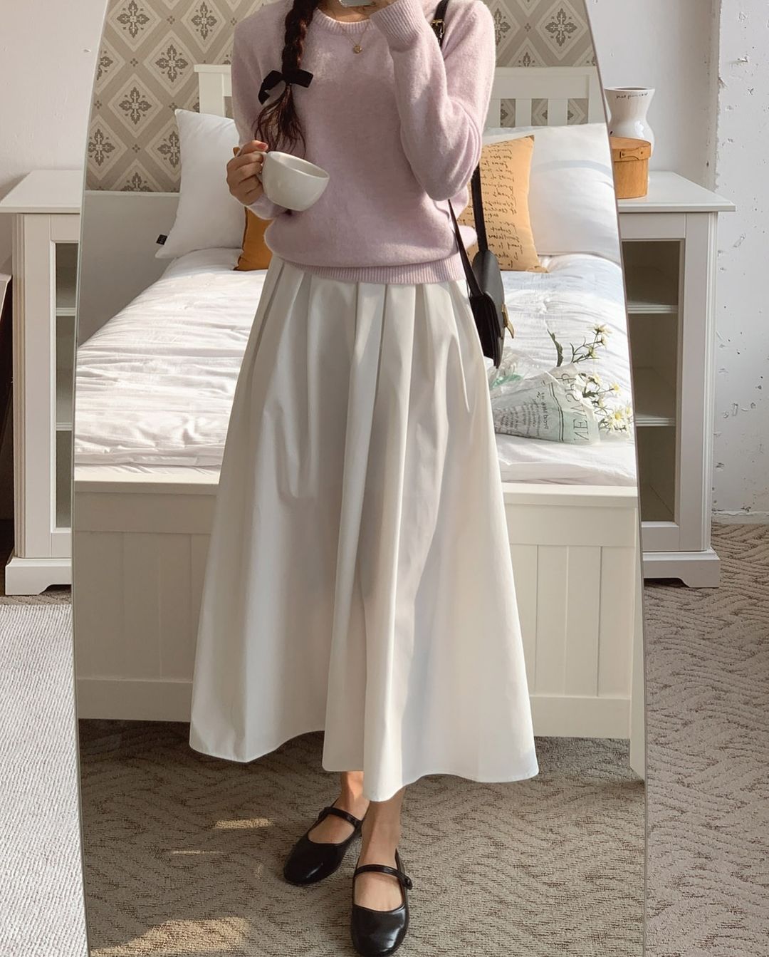 ruelle banding skirt