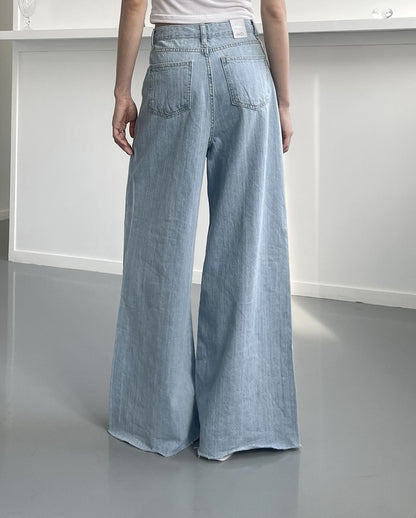 kiyah cool denim pants (wide)