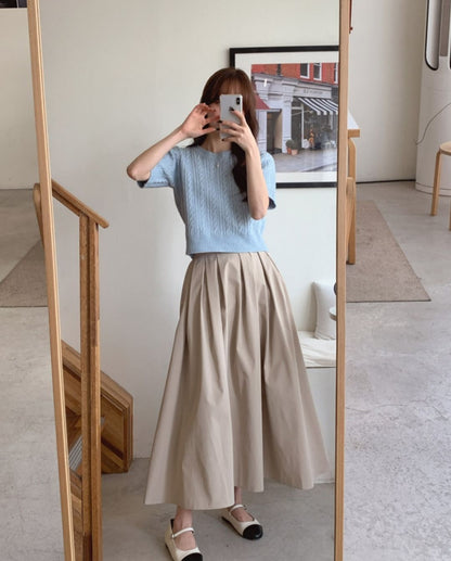 ruelle banding skirt