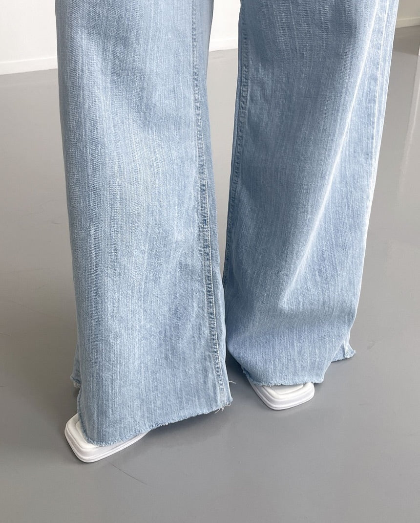 kiyah cool denim pants (wide)