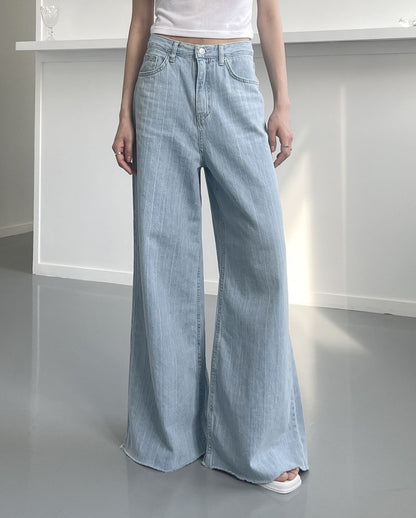 kiyah cool denim pants (wide)