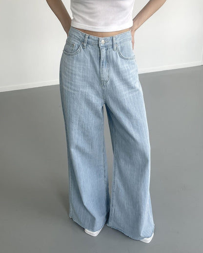 kiyah cool denim pants (wide)