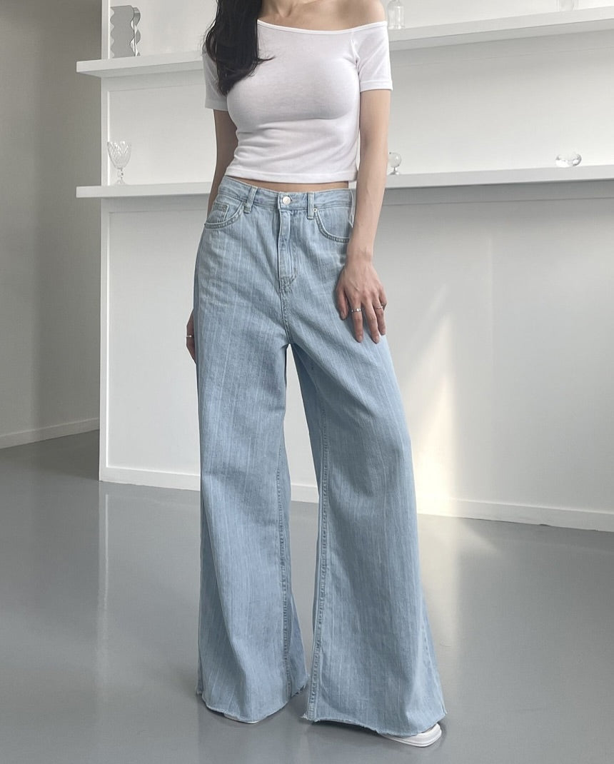 kiyah cool denim pants (wide)