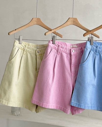 lemon cotton pants