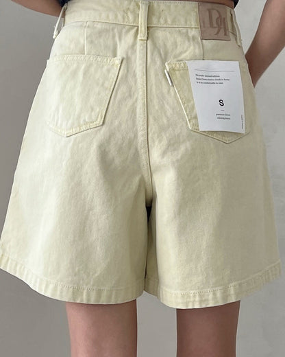 lemon cotton pants