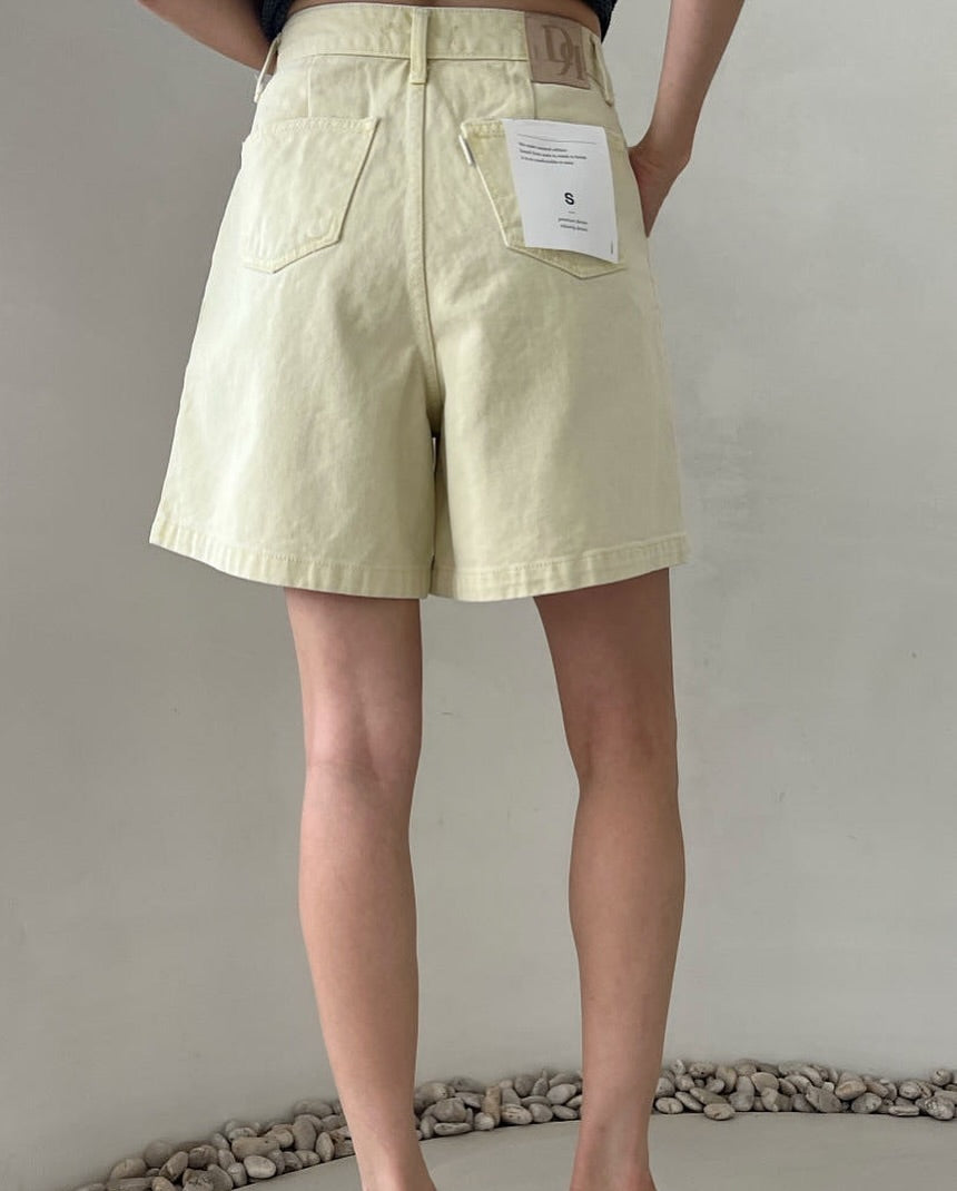 lemon cotton pants