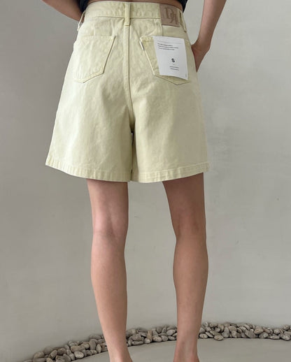 lemon cotton pants