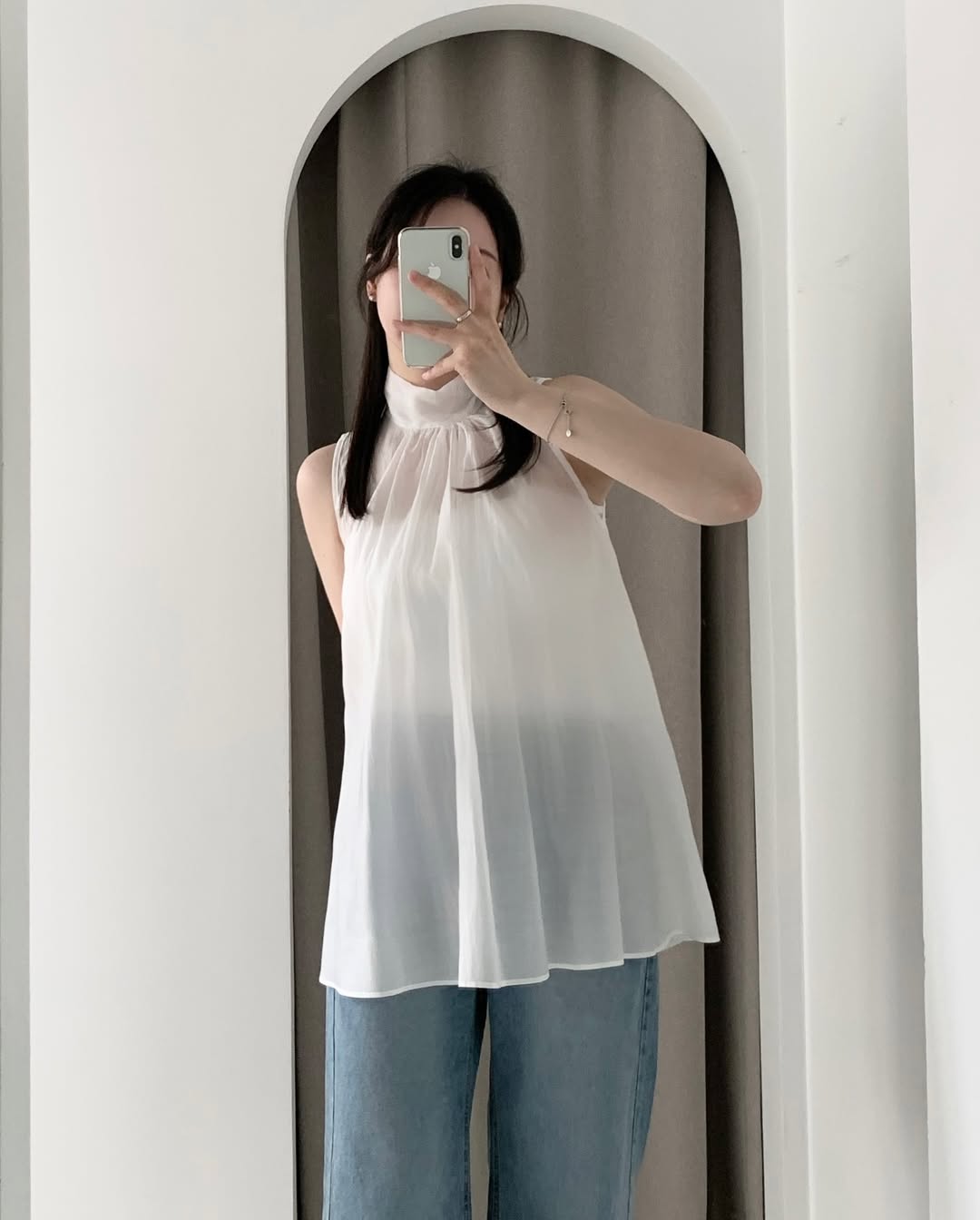 leah tie blouse