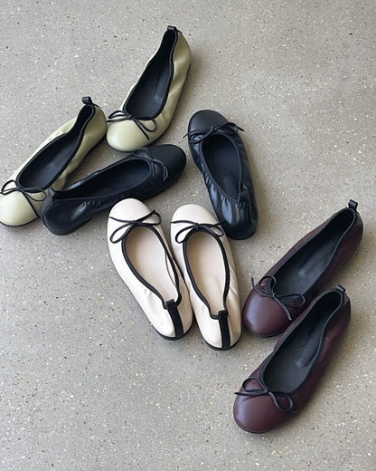 soft ribbon flat shoes (1cm)