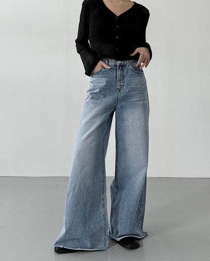 illana wide denim pants