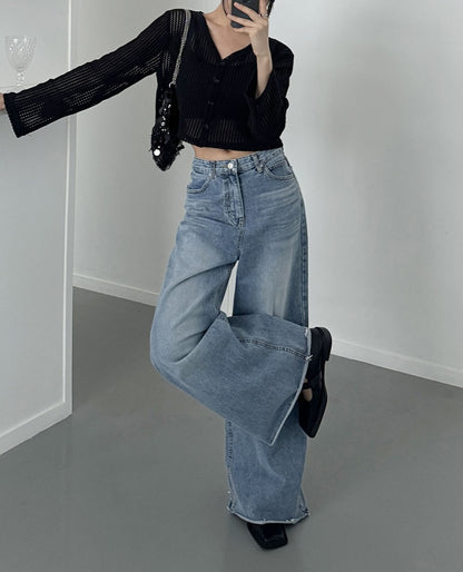 illana wide denim pants