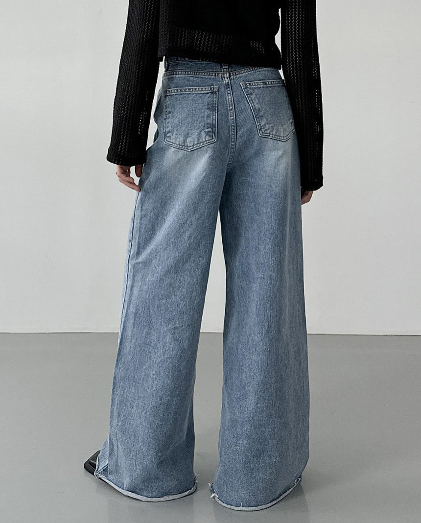 illana wide denim pants