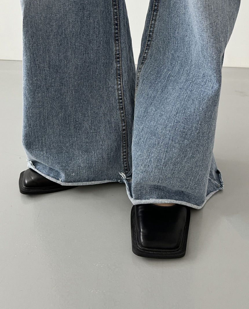 illana wide denim pants