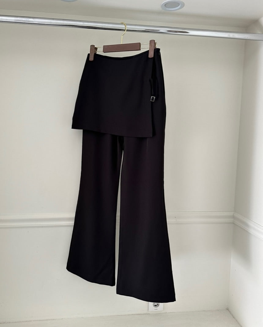 mono wrap skirt pants