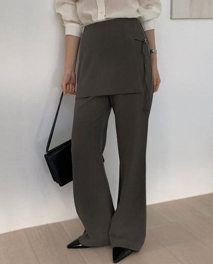 mono wrap skirt pants