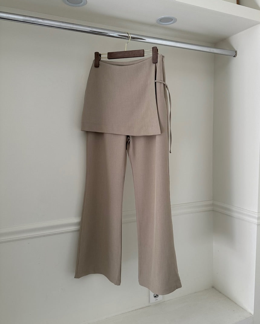 mono wrap skirt pants