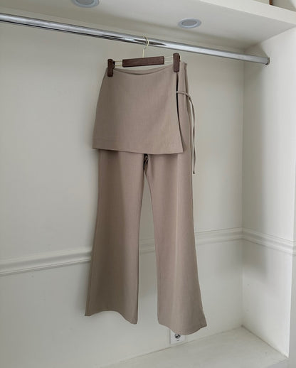 mono wrap skirt pants