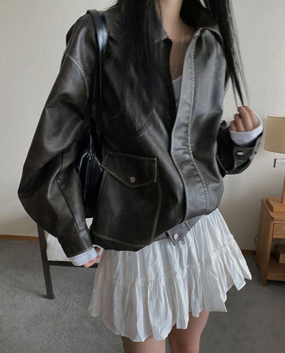 anika vintage leather jacket