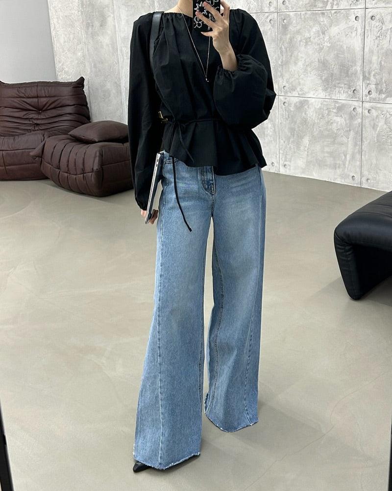 loing denim pants