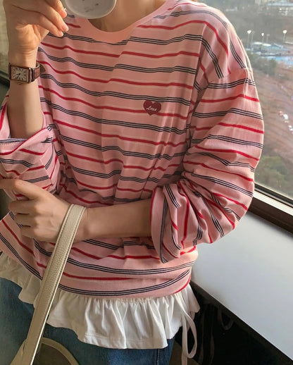 love striped top