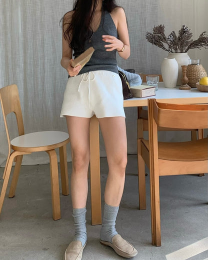 vero knit mini shorts