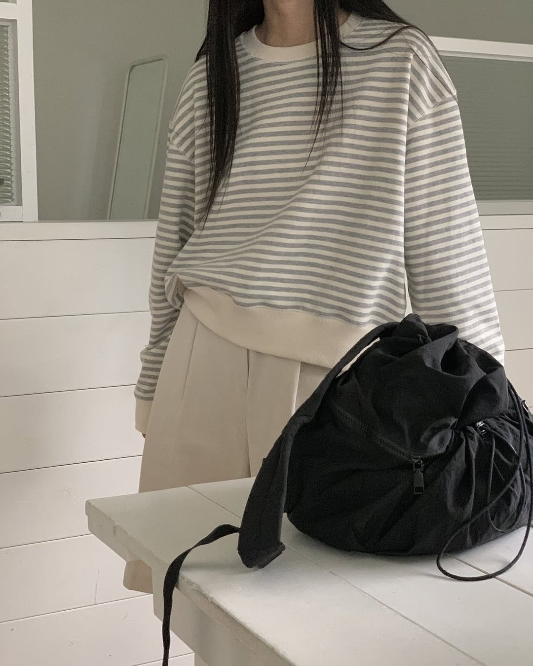 melo striped top